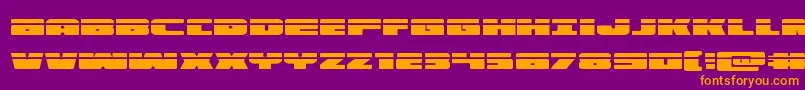 illuminolaser Font – Orange Fonts on Purple Background