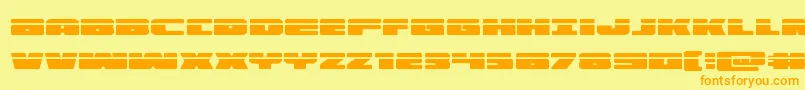 illuminolaser Font – Orange Fonts on Yellow Background