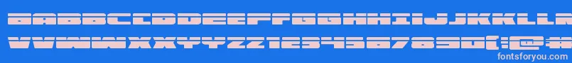 illuminolaser Font – Pink Fonts on Blue Background