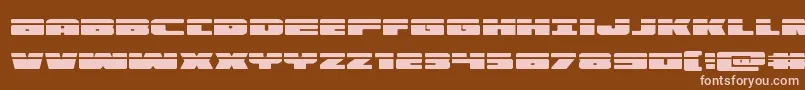 illuminolaser Font – Pink Fonts on Brown Background