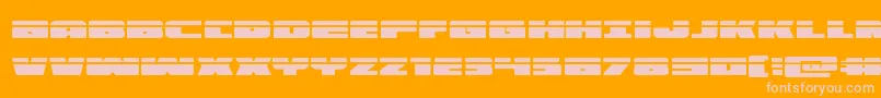 illuminolaser Font – Pink Fonts on Orange Background