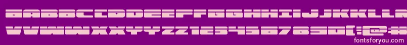 illuminolaser Font – Pink Fonts on Purple Background