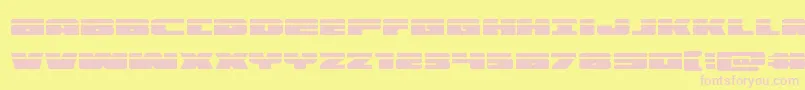 illuminolaser Font – Pink Fonts on Yellow Background