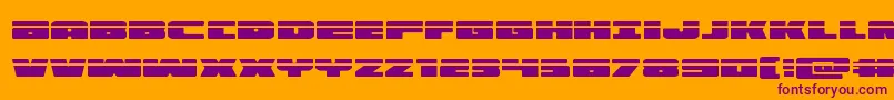 illuminolaser Font – Purple Fonts on Orange Background