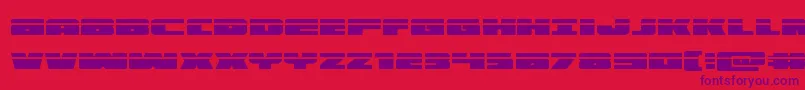 illuminolaser Font – Purple Fonts on Red Background