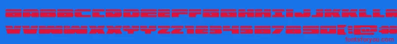 illuminolaser Font – Red Fonts on Blue Background