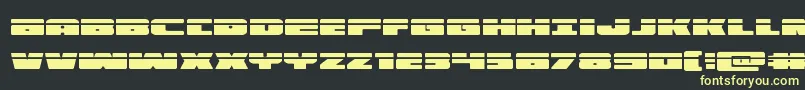 illuminolaser Font – Yellow Fonts on Black Background
