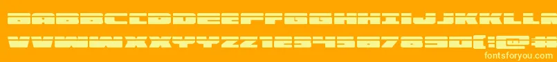 illuminolaser Font – Yellow Fonts on Orange Background