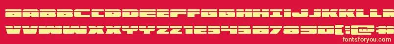 illuminolaser Font – Yellow Fonts on Red Background
