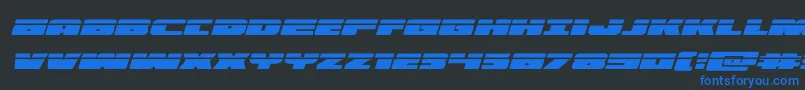 illuminolaserital Font – Blue Fonts on Black Background