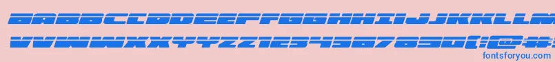 illuminolaserital Font – Blue Fonts on Pink Background
