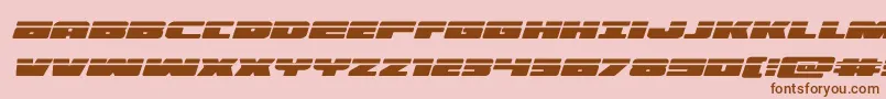 illuminolaserital Font – Brown Fonts on Pink Background