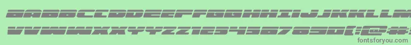 Weitere Informationen zur illuminolaserital-Schriftart illuminolaserital-Schriftart – Graue Schriften auf grünem Hintergrund
