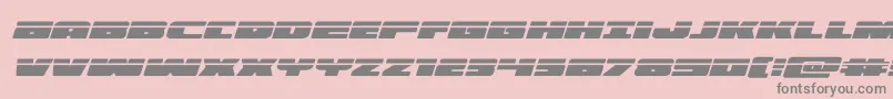 illuminolaserital Font – Gray Fonts on Pink Background
