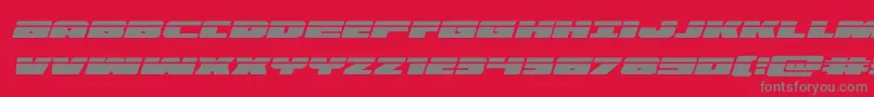 illuminolaserital Font – Gray Fonts on Red Background