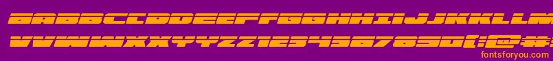 illuminolaserital Font – Orange Fonts on Purple Background