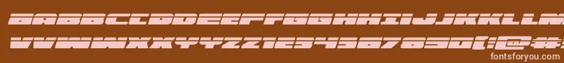 illuminolaserital Font – Pink Fonts on Brown Background