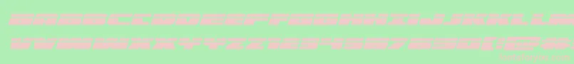 illuminolaserital Font – Pink Fonts on Green Background