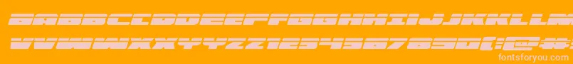 illuminolaserital Font – Pink Fonts on Orange Background