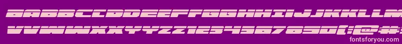 illuminolaserital Font – Pink Fonts on Purple Background