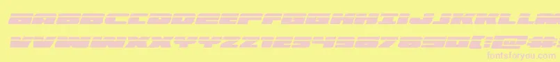 illuminolaserital Font – Pink Fonts on Yellow Background