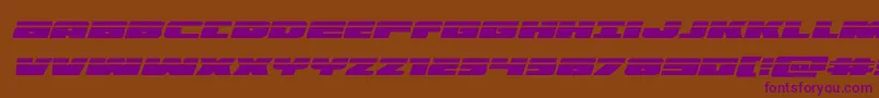 illuminolaserital Font – Purple Fonts on Brown Background