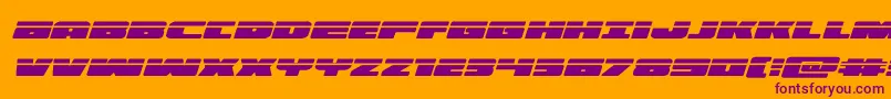illuminolaserital Font – Purple Fonts on Orange Background