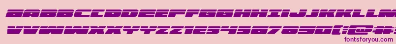 illuminolaserital Font – Purple Fonts on Pink Background