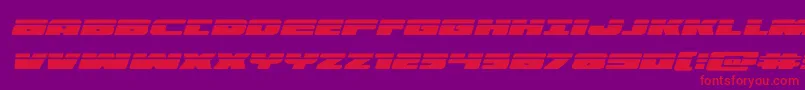 illuminolaserital Font – Red Fonts on Purple Background