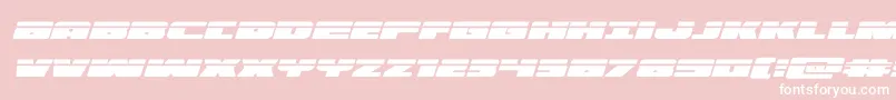 illuminolaserital Font – White Fonts on Pink Background