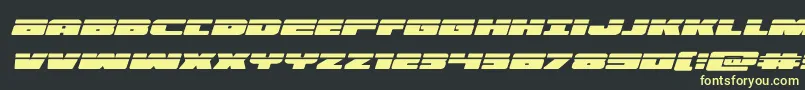 illuminolaserital Font – Yellow Fonts on Black Background
