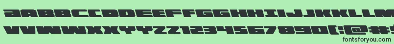 illuminoleft Font – Black Fonts on Green Background