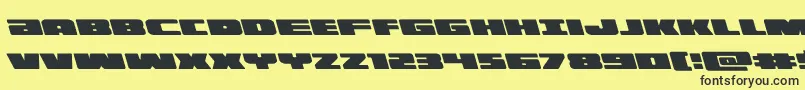 illuminoleft Font – Black Fonts on Yellow Background