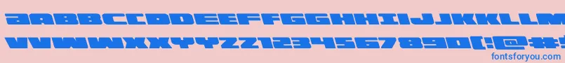 illuminoleft Font – Blue Fonts on Pink Background
