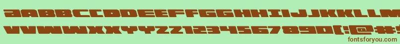 illuminoleft Font – Brown Fonts on Green Background