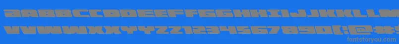illuminoleft Font – Gray Fonts on Blue Background