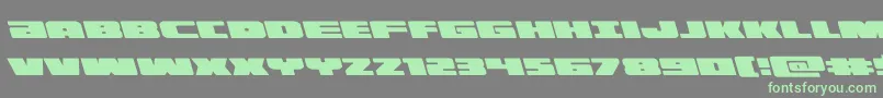 illuminoleft Font – Green Fonts on Gray Background