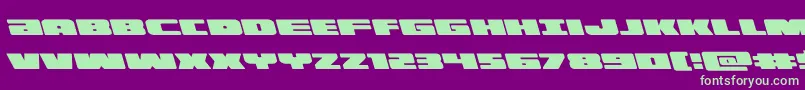 illuminoleft Font – Green Fonts on Purple Background