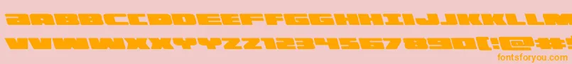 illuminoleft Font – Orange Fonts on Pink Background