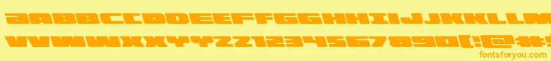 illuminoleft Font – Orange Fonts on Yellow Background