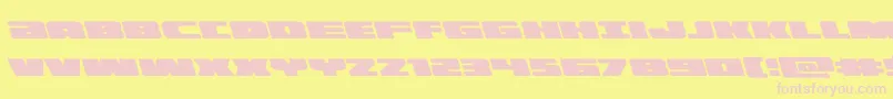 illuminoleft Font – Pink Fonts on Yellow Background