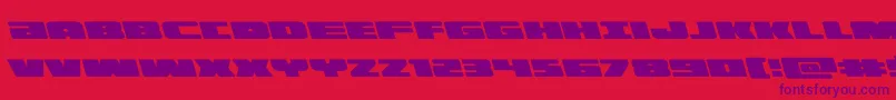 illuminoleft Font – Purple Fonts on Red Background