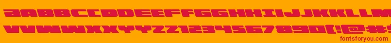 illuminoleft Font – Red Fonts on Orange Background