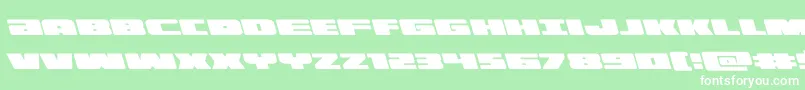 illuminoleft Font – White Fonts on Green Background