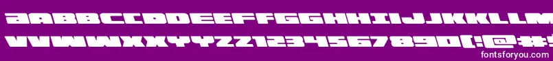 illuminoleft Font – White Fonts on Purple Background
