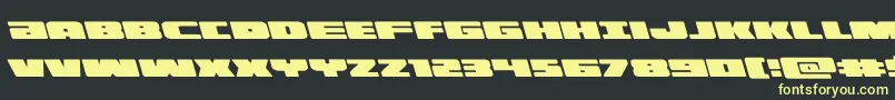 illuminoleft Font – Yellow Fonts on Black Background