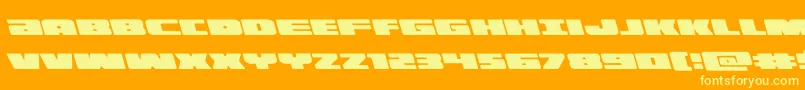 illuminoleft Font – Yellow Fonts on Orange Background