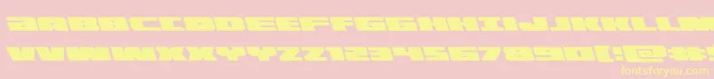 illuminoleft Font – Yellow Fonts on Pink Background