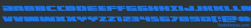 illuminoleft Font – Blue Fonts on Black Background