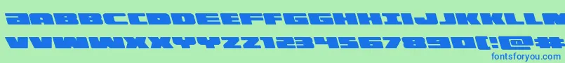 illuminoleft Font – Blue Fonts on Green Background